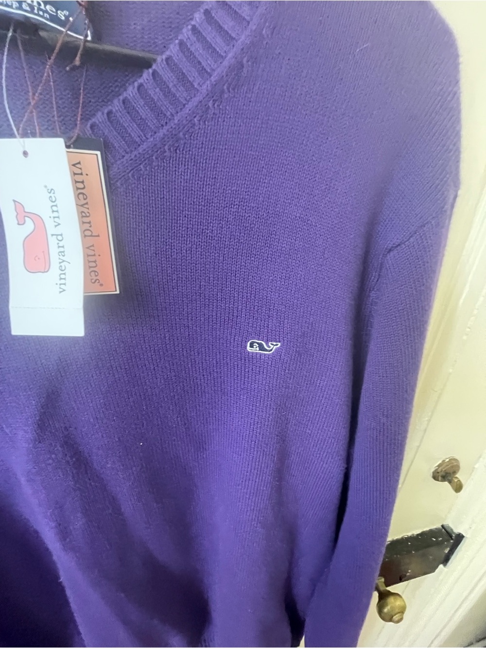 Vineyard Vines Men’s Purple Crewneck Sweater - Picture 5 of 7